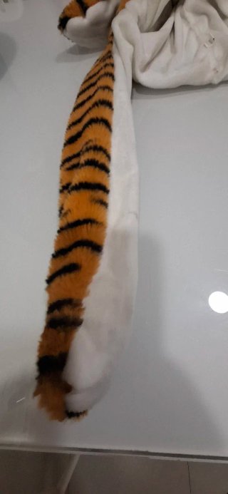 Gorro de peluche de tigre con orejas