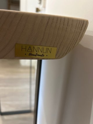 Recibidor madera y metal Hannun
