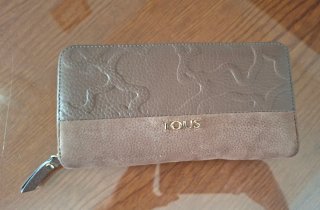 Cartera Tous Piel Beige/Marrón