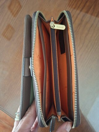 Cartera Tous Piel Beige/Marrón