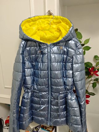 Anorak niña azul y amarillo