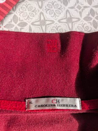 Polo CH Carolina Herrera Talla XL Granate