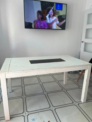 Mesa de comedor plegable 140x80cm