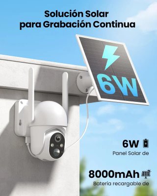 SIN ABRIR Cámara Solar Vigilancia Exterior Solar