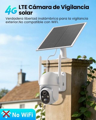 SIN ABRIR Cámara Solar Vigilancia Exterior Solar