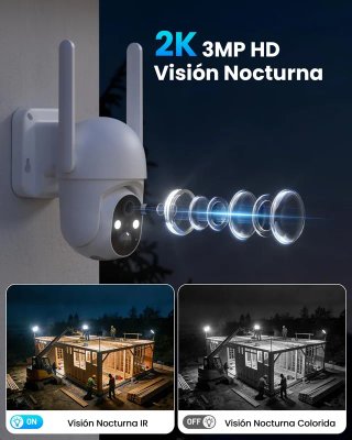 SIN ABRIR Cámara Solar Vigilancia Exterior Solar