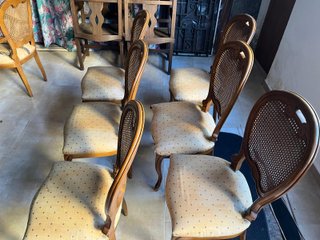 Sillas Isabelinas Madera y Rattan