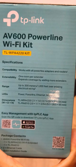TP-Link AV600, TL-WPA4220, internet x electricidad