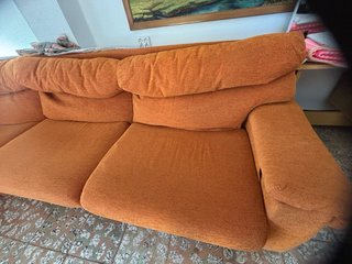 Sofá Rinconero Naranja Tela.
