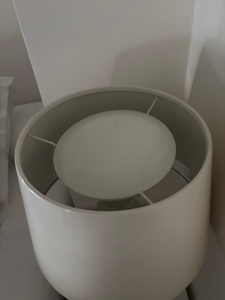 Lámparas Ikea Techo y Mesa Beige/Blanco