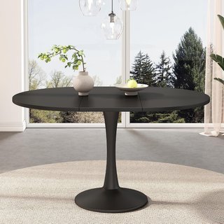 Mesa Comedor Redonda Extensible 100/140x40x75 cm