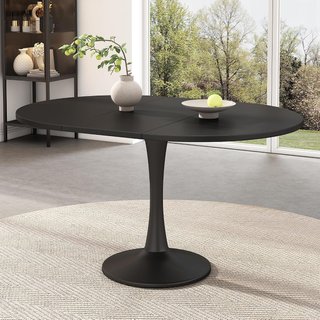 Mesa Comedor Redonda Extensible 100/140x40x75 cm