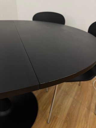 Mesa Comedor Redonda Extensible 100/140x40x75 cm