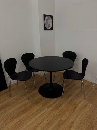 Mesa Comedor Redonda Extensible 100/140x40x75 cm