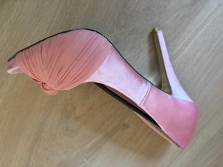 Zapatos de tacón rosa talla 38