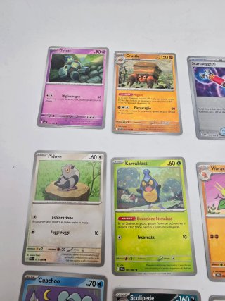 Lotto 12 Carte Pokémon TCG Italiane Golett Crustle