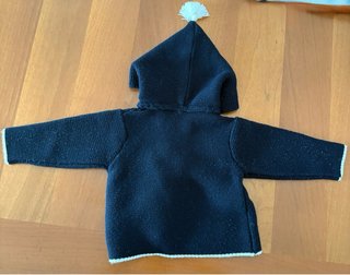 Cardigan giacchetta lana acrilico blu 6 mesi