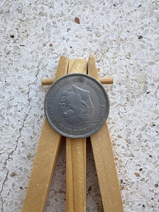 25 Pesetas 1957 Águila Franco