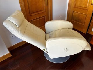 Sillón Relax Piel Giratorio y Reclinable