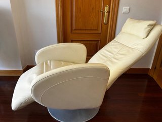 Sillón Relax Piel Giratorio y Reclinable
