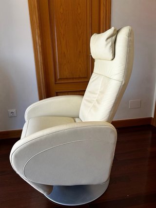 Sillón Relax Piel Giratorio y Reclinable