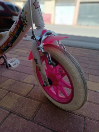 Bicicleta Infantil Unicornio Rosa 16