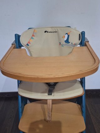 Trona Safety 1s madera y azul