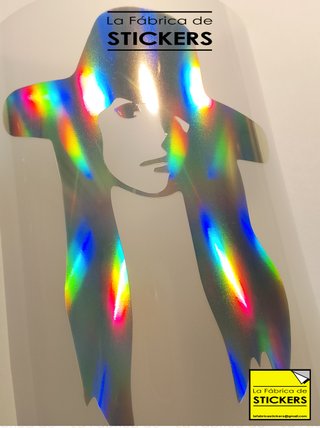 Pegatina Penelope 7,5x10cm Vinilo Corte