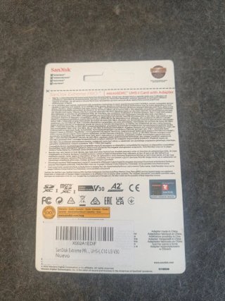 SanDisk Extreme PRO Micro SDXC 256 GB + Adaptador