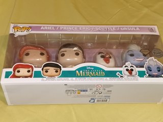 Funko Pop La Sirenita Pack 4 Figuras