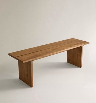 Banco madera Olmo Zara Home