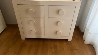 Cajonera Madera Maciza Amelia Aran Blanca