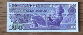 Billete mexico 100 pesos mexicanos 1981 SC