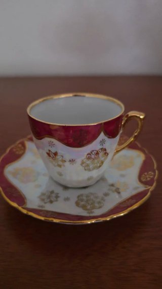 Juego de café porcelana fina 12 tazas