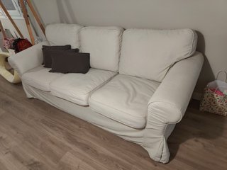 Sofá 3 plazas beige Ektorp - Ikea