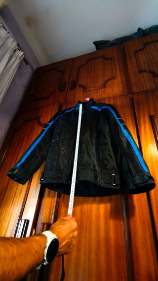 Chaqueta Moto Niño Negra y Azul