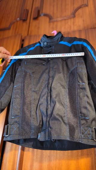 Chaqueta Moto Niño Negra y Azul