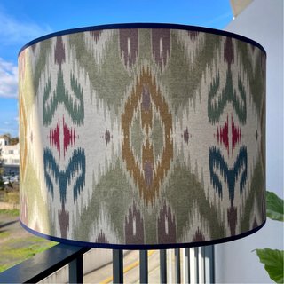 Pantalla Lámpara Estampado Ikat