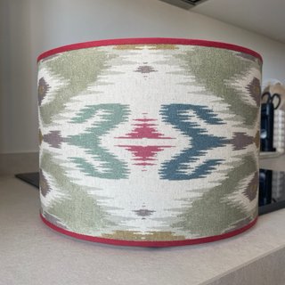 Pantalla Lámpara Estampado Ikat