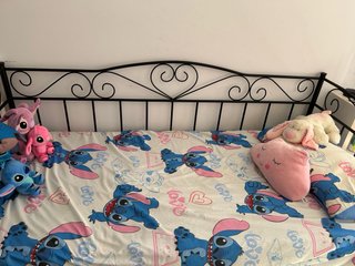 Cama de hierro forjado negra