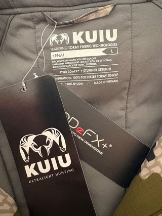 Chaqueta KUIU KENAI Talla L con Capucha