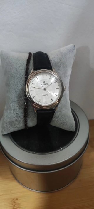 Reloj Blumar Mujer Plata y Negro