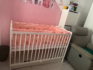Cuna colecho bebé sin usar