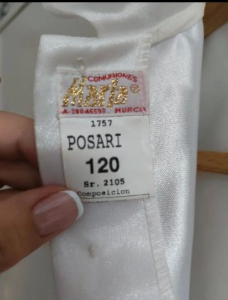 Traje de comunión blanco con zapatos