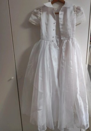 Traje de comunión blanco con zapatos