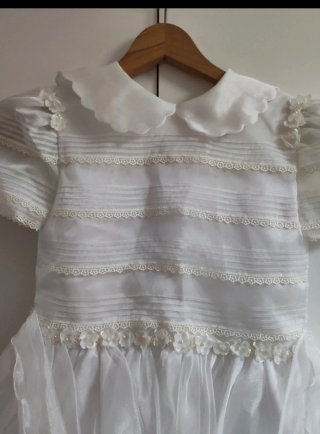 Traje de comunión blanco con zapatos