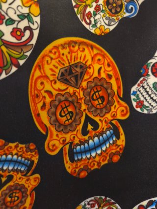 Bolso de hombro calaveras multicolor