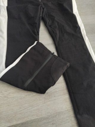Pantalón da sci HOTIAN nero e bianco