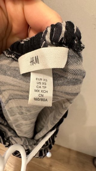 Vestido H&M estampado cebra Talla XS