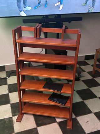 Mueble cd de madera maciza, de pie, para 300 cd